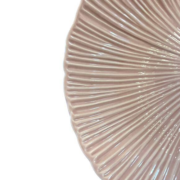 Gorgeous Pink Fluted Nesting Serving Bowls Set of 3 LARGE Made In Portugal New - Picture 11 of 16